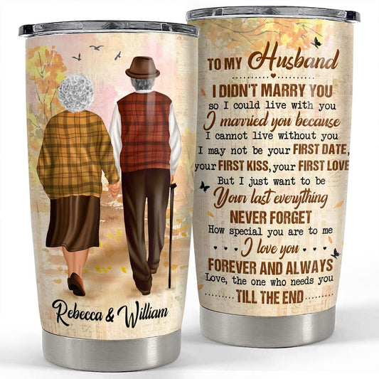 Personalized To My Husband Tumbler From Wife For Married Couple