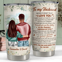 Personalized To My Husband Tumbler From Wife Gift For Married Couple