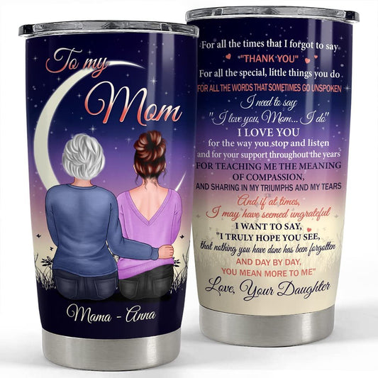 Personalized To My Mom Tumbler Mother And Daughter Gift For Mama