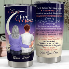 Personalized To My Mom Tumbler Mother And Son Customize For Women