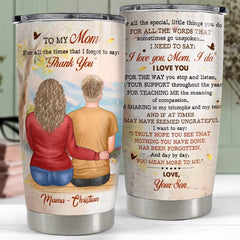 Personalized To My Mom Tumbler Mother And Son Gift For Woman Mama