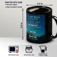 Personalized To My Son Mug Father And Little Son