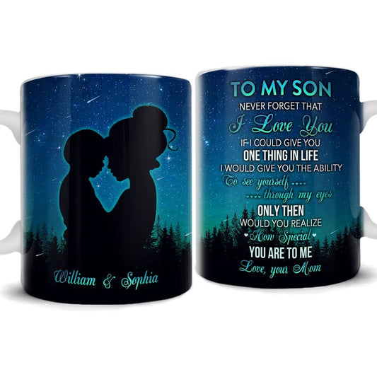 Personalized To My Son Mug Never Forget I Love You
