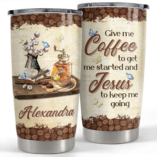 Personalized Tumbler For Coffee Lover With Customize Name