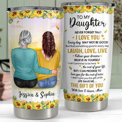 Personalized Tumbler For Daughter Mother And Daughter Best Gift