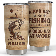 Personalized Tumbler For Fishing Love Customize With Name