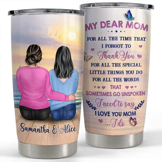 Personalized Tumbler For Mom Daughter And Mother For Mama Women