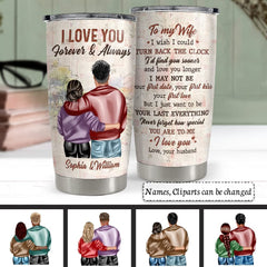 Personalized Tumbler For Wife I Love You Forever & Always From Husband