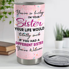 Personalized Tumbler Funny Gifts For Sister Bestie