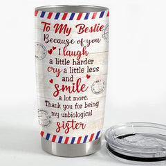 Personalized Tumbler Letter To My Bestie Custom Clothes For Bestie