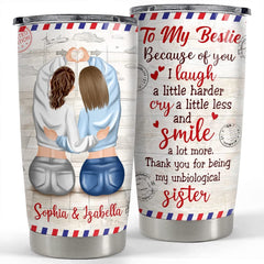 Personalized Tumbler Letter To My Bestie Custom Clothes For Bestie