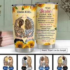 Personalized Tumbler Thank You For Making Me Laugh For Bestie