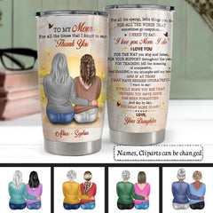 Personalized Tumbler To Mom From Daughter Custom Clothes Gift For Mama