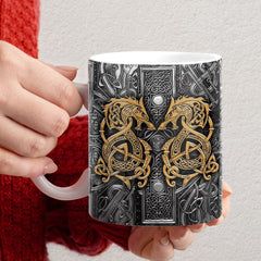 Personalized Viking Pattern Mug Dragon Mug