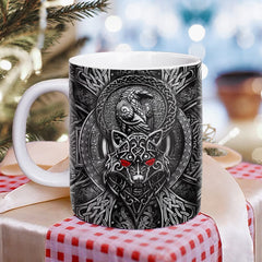 Personalized Viking Wolf Mug