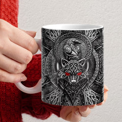 Personalized Viking Wolf Mug