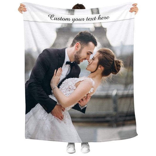Personalized Wedding Blanket Wedding Couple Photos