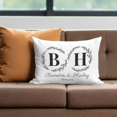 Personalized Wedding Pillow Monogram