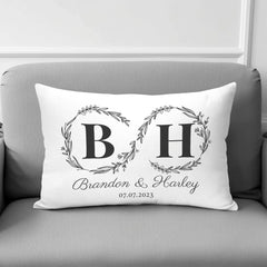Personalized Wedding Pillow Monogram