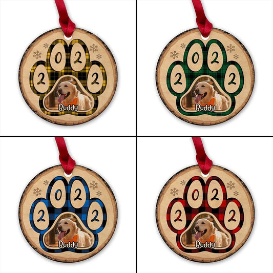 Personalized Wood Dog Ornament For Dogs Lovers