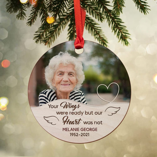 Personalized Wood Ornament Memorial Grandma Christmas