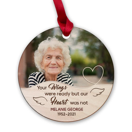 Personalized Wood Ornament Memorial Grandma Christmas