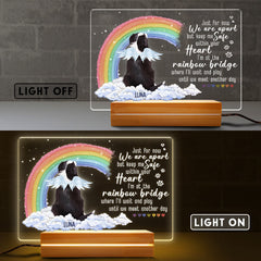 Rainbow Bridge Memorial Pet Personalized Led Night Light
