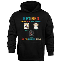 Retired Under New Management Personalized Shirt For Dog Dad