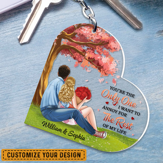 Romantic Gift Personalized Keychain for Couple