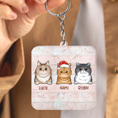 Servant Of Tiny Furry Overlords Personalized Keychain