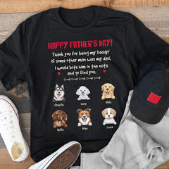 Thank You For Being Dog Dad Personalized Shirt