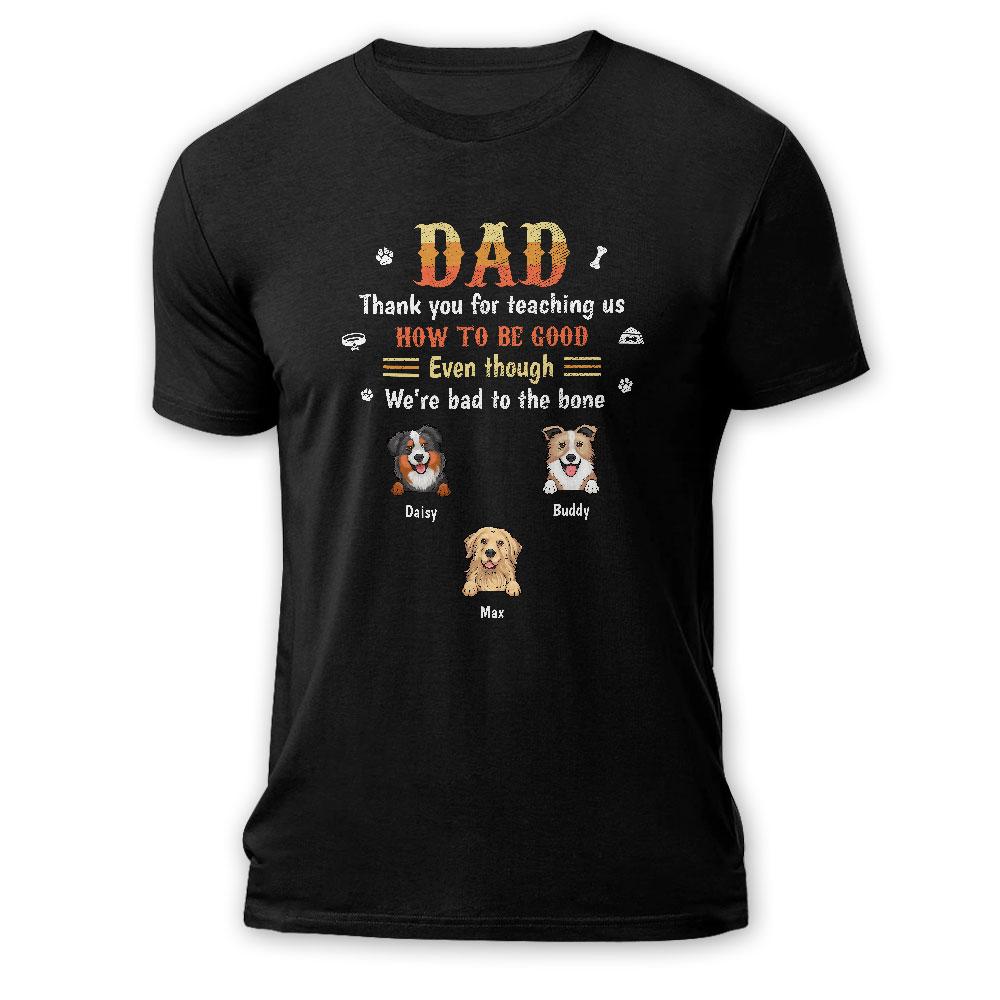 Thank You For Teaching Us Personalized Shirt For Dog Dad