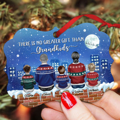 There Is No Greater Gift Than Grandkids Personalized Ornament