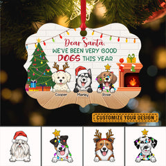We Have Been Very Good Dogs This Year Personalized Ornament