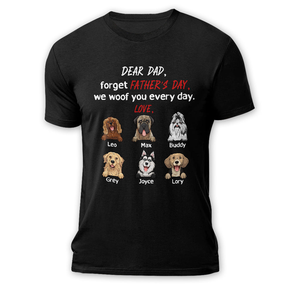 We Woof You Dog Dad Personalized Shirt