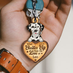 What Greater Gift Than The Love Of Dog Personalized Keychain