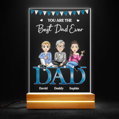 You Are The Best Dad Ever Personalized Led Night Light