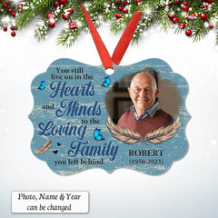 You Still Live On In The Hearts Memorial Personalized Ornament