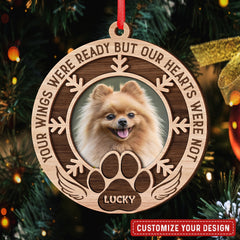 Your Wings Were Ready But My Heart Were Not Personalized Ornament