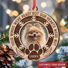 Your Wings Were Ready But My Heart Were Not Personalized Ornament