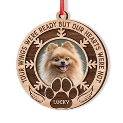 Your Wings Were Ready But My Heart Were Not Personalized Ornament