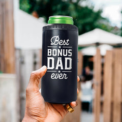 Best Bonus Dad Ever Can Cooler Gift For Dad On Father's Day Birthday