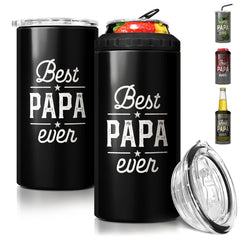 Best Papa Ever Can Cooler Gift For Papa On Father's Day Birthday