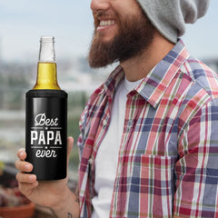 Best Papa Ever Can Cooler Gift For Papa On Father's Day Birthday
