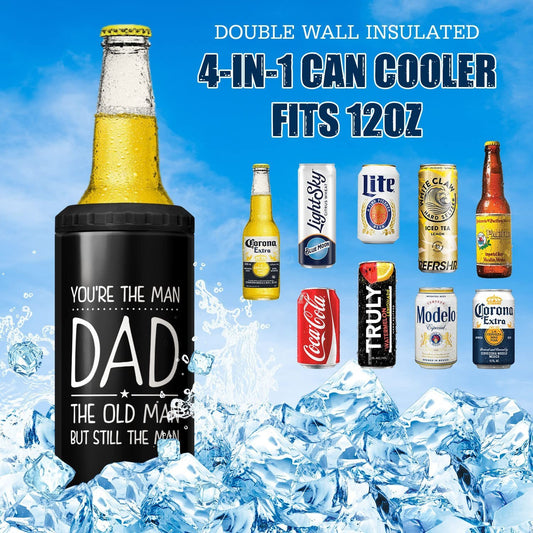 Can Cooler For Dad You're The Man Funny Gift On Birthday Father's Day