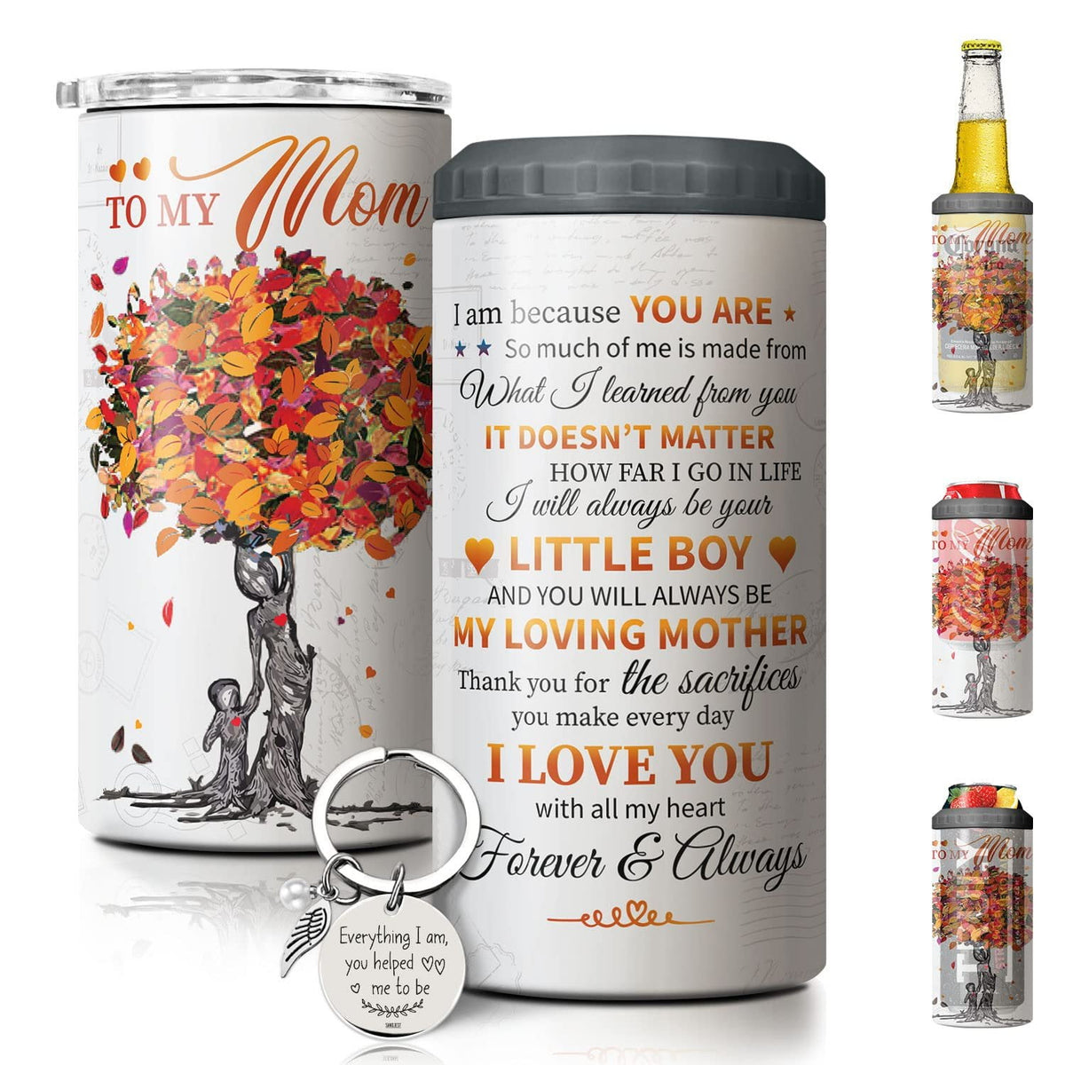 Can Cooler Gift For Mom Heart Tree To My Mom On Mother's Day