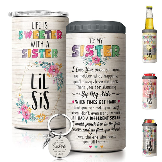 Can Cooler Gifts For Sister Life Is Sweeter With A Sister Koozie