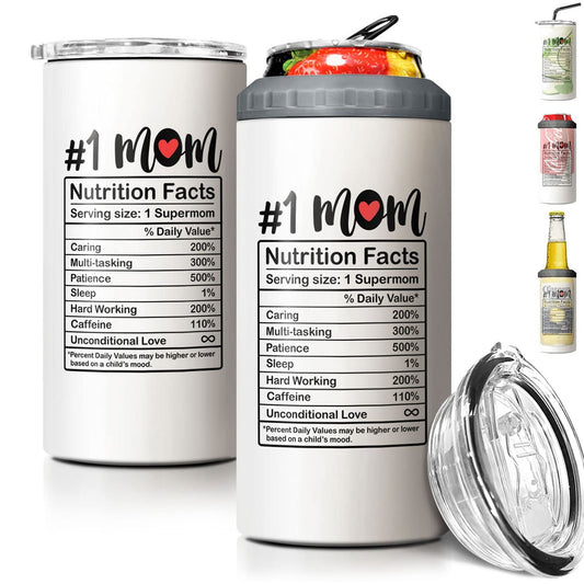 Mom Nutrition Facts Can Cooler Gifts for Mom On Birthday Mother's Day