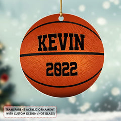 Personalized Acrylic Basketball Ornament Christmas Gift