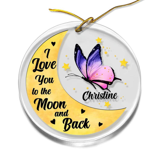 Personalized Acrylic Butterfly Memorial Ornament